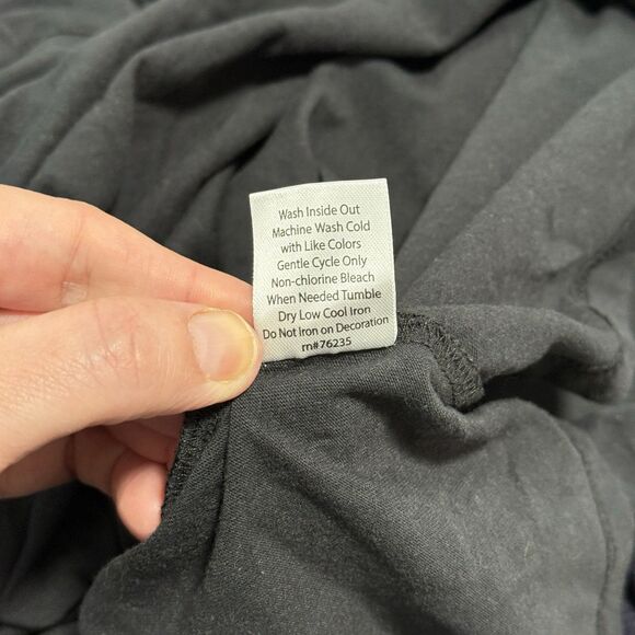 Coral Bay Christmas Shirt Womens XL Black Embroidered 3/4 Sleeve Holiday Casual - Picture 10 of 10